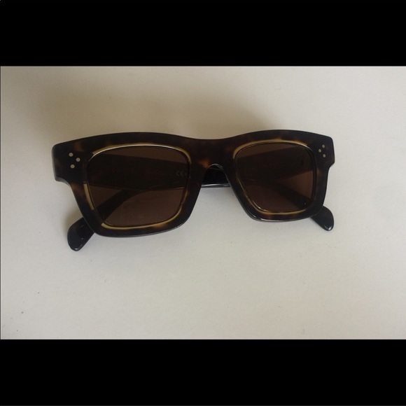 CELINE CL 41396/S GABY SQUARE SUNGLASSES HAVANA - Picture 4 of 8